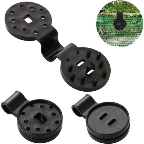 Pack of 40 fixing clips for screens, special clips with plastic eyelet, UV-treated fixing clips for screens, nets, fences, shade. (1/5)