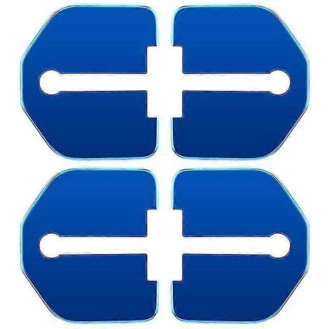 Accessoires auto - Cache-serrure de porte de protection pour Volvo XC60, S40, S80, S80L et C30 - Décoration protectrice - Bleu (1/5)