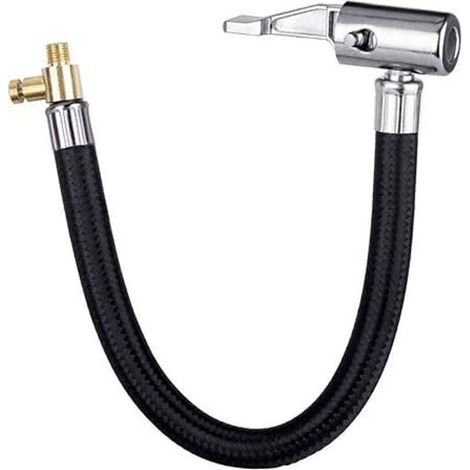 Pompe de gonflage de pneu Tuyau de gonflage de pneu Extension de valve Bouchon de valve Extension de valve Extension de valve Tube d'air de pneu Tuyau d'extension de tige de valve pour voiture, vélo, (1/4)