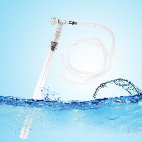 Filtre, siphon, tuyau d'aspiration, pompe de changement d'eau, outil de nettoyage manuel pour aquarium (1/5)