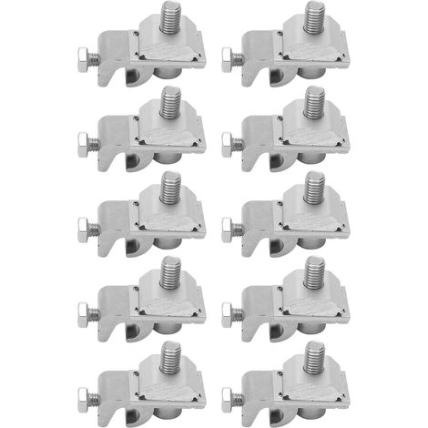 10 Pièces de Fixations pour Panneaux Solaires, Attaches de Mise à la Terre et Supports Photovoltaïques (1/5)