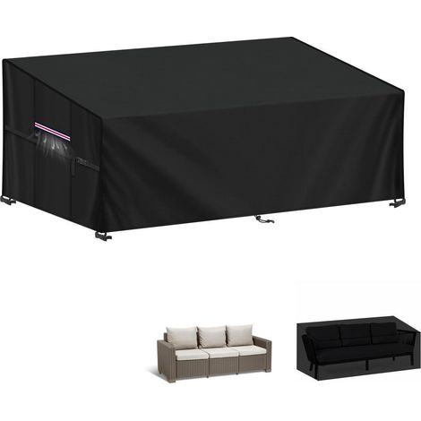 Gartensofa Abdeckhaube 160cm wasserdicht winddicht 420D Oxford atmungsaktiv (1/5)