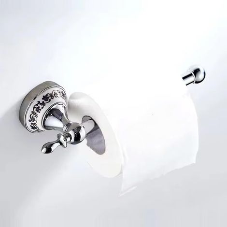 Ensemble d'accessoires de salle de bain en acier inoxydable et céramiq (1/3)