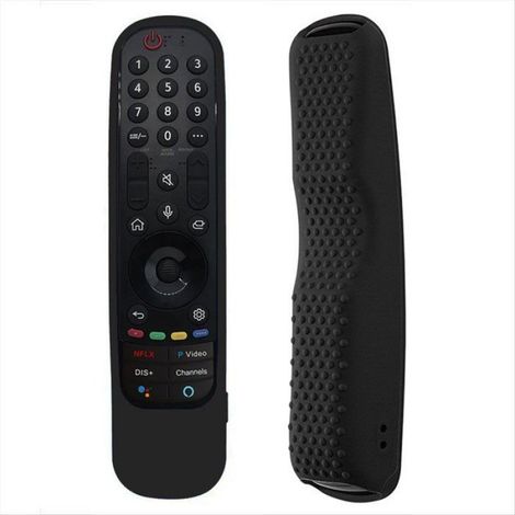 Coque de Télécommande en Silicone pour Téléviseur Intelligent LG An MR21 MR22, Étui Antichoc et Lumineux, Noir (1/4)