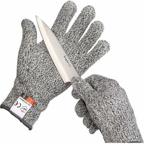 une paire de gants résistants aux coupures de degrés, gants de jardin, gants de travail, gants de protection L 23.5cm (1/5)