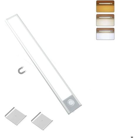 Lampe de Placard - 40 cm - Détecteur de Mouvement - Rechargeable - Trois Couleurs (1/5)