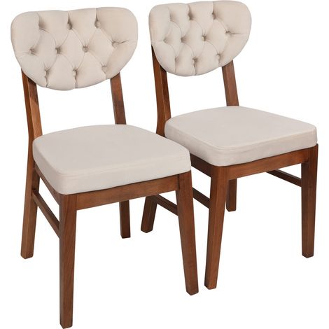 Sedia, seduta, sedia da pranzo Set Noce Beige (1/5)