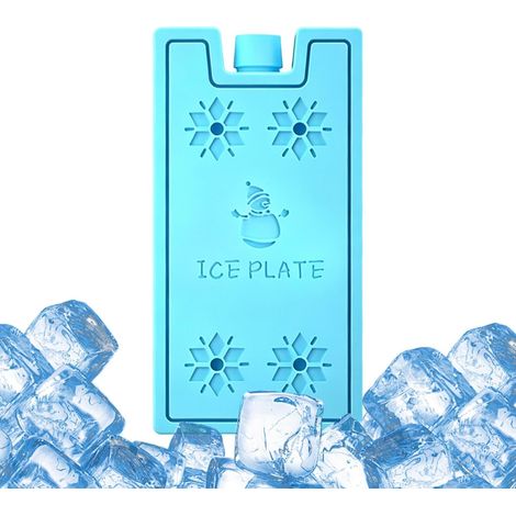 3pcs Pièces Bloc Glace pour Sac Isotherme,Blocs Réfrigérants Glacière, 260ml Pains de Glace Réutilisable Éléments de Refroidisseme,Voyage et Camping Aliments Réfrigérés, Boissons (1/5)