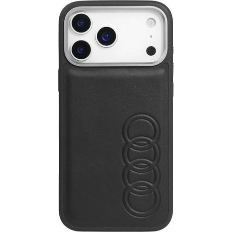 Audi TT MagSafe-Hülle aus Kunstleder für iPhone 17 Pro – Schwarz (1/5)
