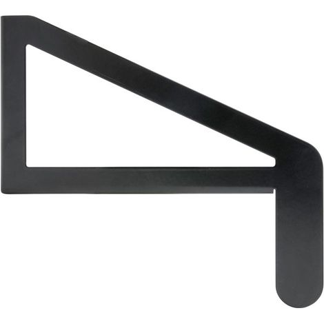 Soporte redondo negro para riel de armario de 28 mm de diámetro CIME (1/5)