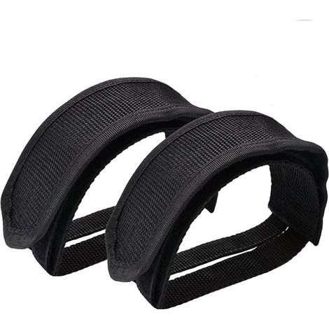 Paire de Sangles de Pédales Robustes, Sangles Pieds Réglables pour Enfant, Sangles de Pédales Vélo, Fixations Pieds pour Bicyclette (1/3)