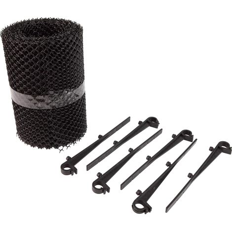 Housse de Protection pour gouttière, Protection pour gouttière, Grille de Protection pour gouttière, avec Clips de Fixation 6 m (1/5)