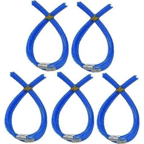 50-teiliges Trimmerfaden-Set für Bosch F016800182 – Zubehör für den Rasentrimmer ART 30 Combitrim (30 cm) – Blau