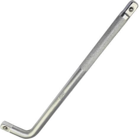 Bras poignée de force pour douilles - manche en L - 1/2x300mm - en Acier Cr-V - couleur argent (1/4)