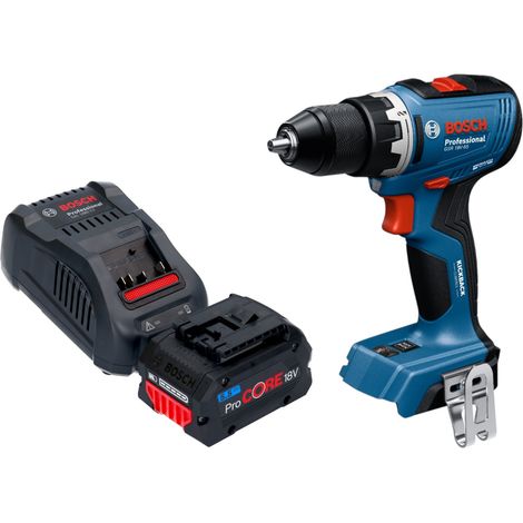 Bosch GSR 18V-65 Trapano avvitatore professionale a batteria 18 V 63 Nm brushless + 1x batteria ricaricabile ProCORE 5,5 Ah + caricabatterie