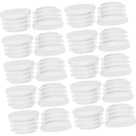 60 Bouchons en plastique pour trous de tubes ronds, embouts de pieds (1/5)