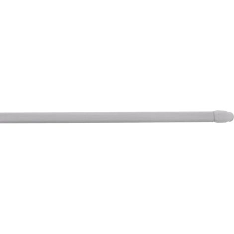 Varilla ovalada 10x5mm, 30 a 50cm, con ganchos de fijación, blanco, 2 piezas