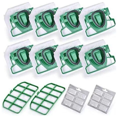 Pour Vk200 Fp200 Pièces Pour Vorwerk Kobold Aspirateur Sac Remplacement Filtre 8 Vk200 Sacs + 2 (1/3)