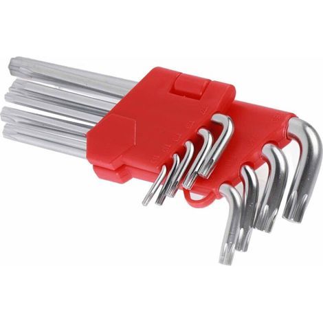 9-teiliges Sechskantschlüssel-Set, Torx-Schlüssel, CRV-Langarm-Metallschlüssel, 9-teiliges Reparatur- und Wartungswerkzeugset (1/5)