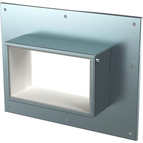 OBO Bettermann Collare di raccordo a parete a 3 e 4 lati 85x253x273 acciaio zincato a nastro, 7218130