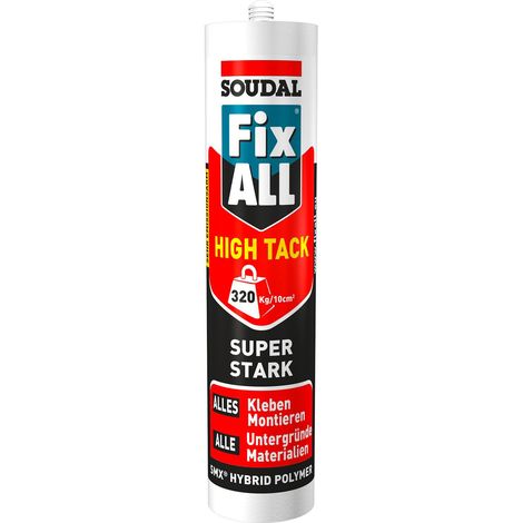 Soudal Fix All High Tack weiss 420g Kleber Dichtstoff Hybridkleber Montagekleber (1/4)