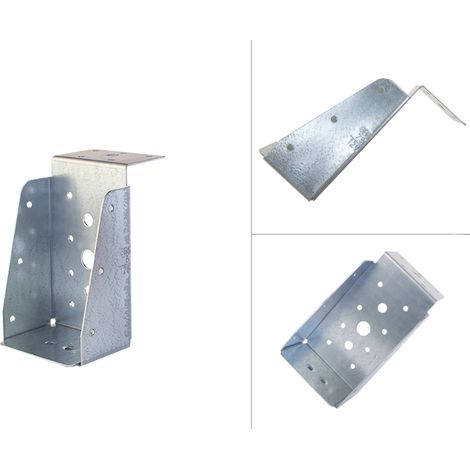 Sabot aile intérieure avec lèvre galvanisé pour poutres de 7,5 x 12,5 cm - Par pièce (1/4)
