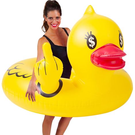Canard Bouée Piscine Gonflable Adulte Jeux Piscine Bouee et Matelas Gonflable Jouet d'eau (1/5)