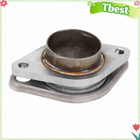 Tbest Joint de beignet de 2 Joint en forme de beignet de 2,5 pouces avec 2 brides de collecteur d'échappement auto d'echappement (1/5)