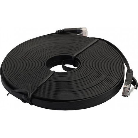 Flaches Ethernet-Cat6-Patchkabel RJ45-Netzwerkkabel für Smart-TV/PS4, 0,5 m, blau (1/5)