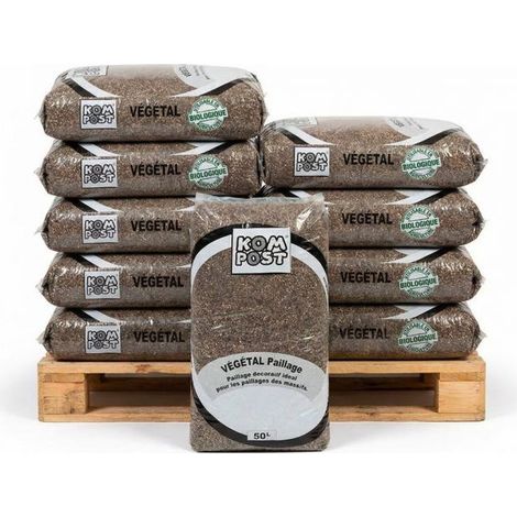 Paillis de Cosses de sarrasin, double fonction - 10 sacs de 50 L - PRO93-10x50
