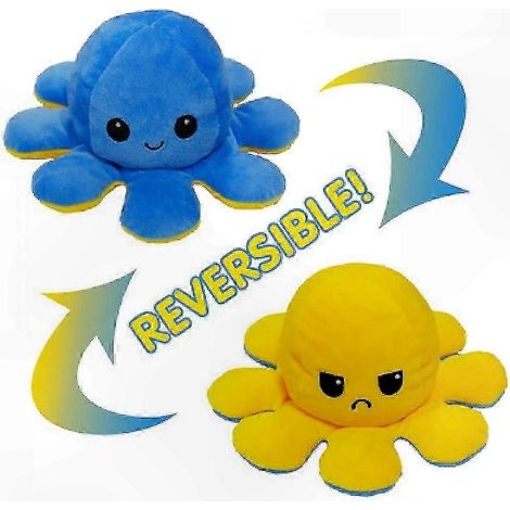 Ensemble de jouets décoratifs pieuvre double face avec tissu changeant d'humeur, design personnalisable, pieuvre réversible G (1/5)