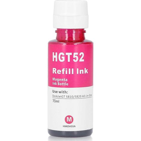 Flacon de recharge d'encre rouge de 70 ml pour imprimantes HP GT5810/5820