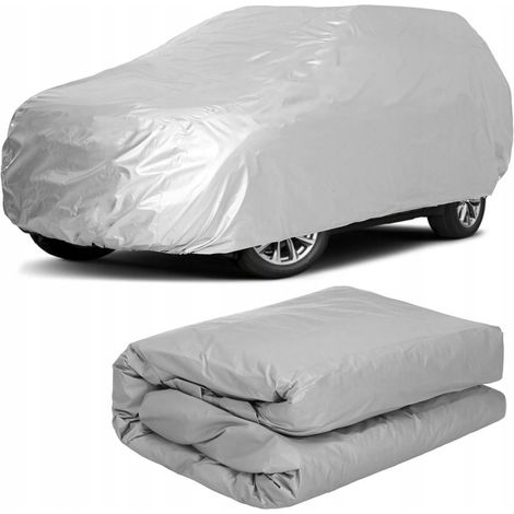 Copertina per auto 540x175x150cm in tessuto impermeabile per SUV, grigio.