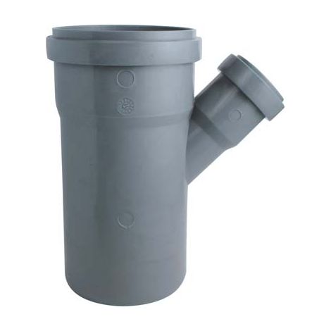 BRAGA RIDOTTA SCARICO IDRICO AD INNESTO - PP GRIGIO MM 90/40 45 °- 5 pezzi