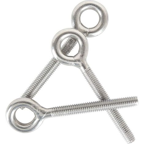 Set di 12 golfari M8 in acciaio inox 304 con viti ad anello per altalena da esterno. (1/3)