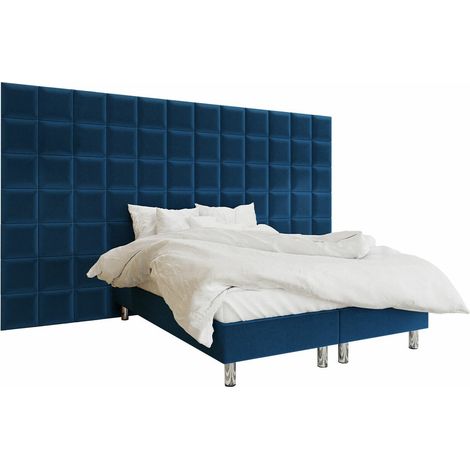 Lit boxspring Logan 102, Manila 26, Continental, Double, 140x200, Tissu, Disponible, 360x200x180cm (1/5)