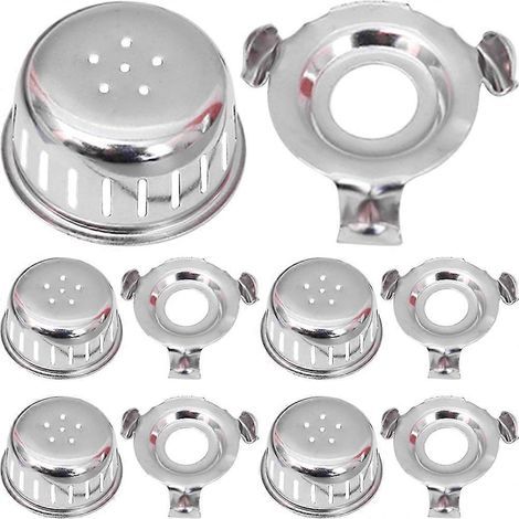 10 kits de couvercles anti-blocage pour autocuiseur, avec supports et pièces de rechange-3.00X3.00X1.50CM-Silver (1/4)