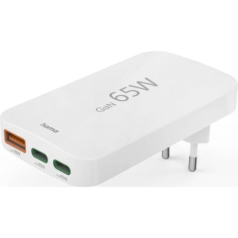 Hama 00201976 Chargeur blanc 2 ports USB Type-C (1/5)