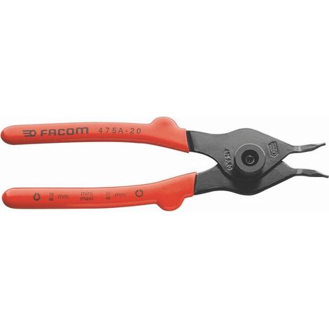 Umkehrbare Zange 150 mm FACOM für Sicherungsringe innen/außen - 475A.15