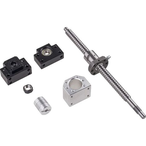 Vis à billes, acier au carbone, haute capacité de charge, 1050mm, Kit SFU1605 (1/2)