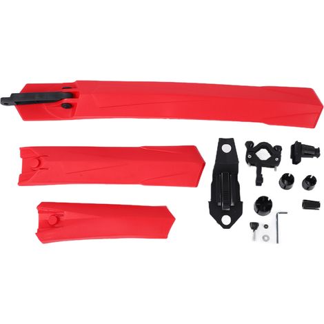 Robuster und abwaschbarer Fahrradschutz aus Kunststoff, Fahrradkomponenten, rot (1/5)