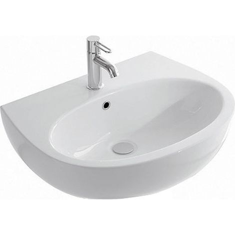 CERAMICA GLOBO Grace lavabo 1 foro 45x36 codice prod: GR045BI (1/5)