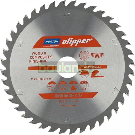 NORTON PIŁA TARCZOWA 150mm x 30mm x 48z DREWNO I KOMPOZYTY ATB (2,6 / 1,6) (1/2)