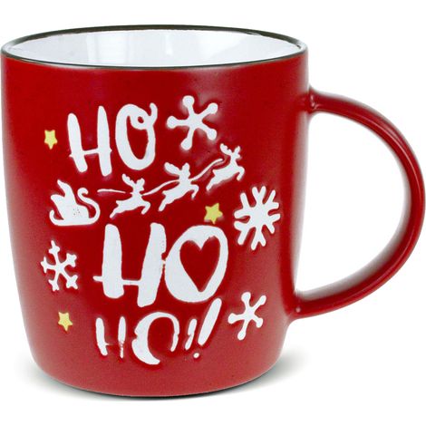 tazza in ceramica Natale HO HO HO UP-019
