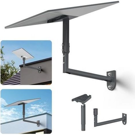 Kit de Montage Mural et sur Poteau V3 pour Starlink, Support Réglable à 360° avec Adaptateur Tubulaire, Compatible Kits Standard V3 et Mini