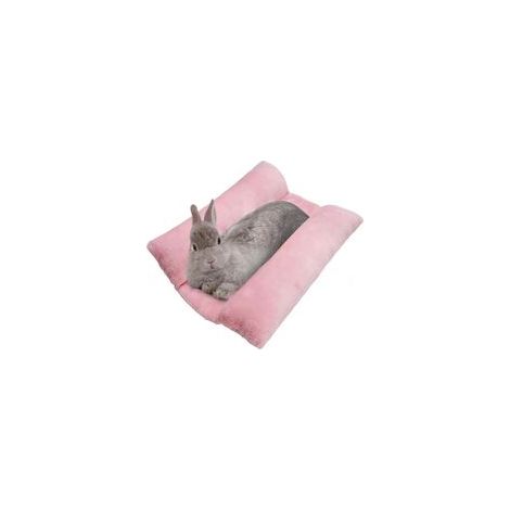 Lettino per conigli da 15,7 x 14 pollici, culla imbottita morbida, cuscino soffice con cuscino in cotone regolabile, tappetino per piccoli animali, adatto per dormire in gabbia in casa, r-Crezuo
