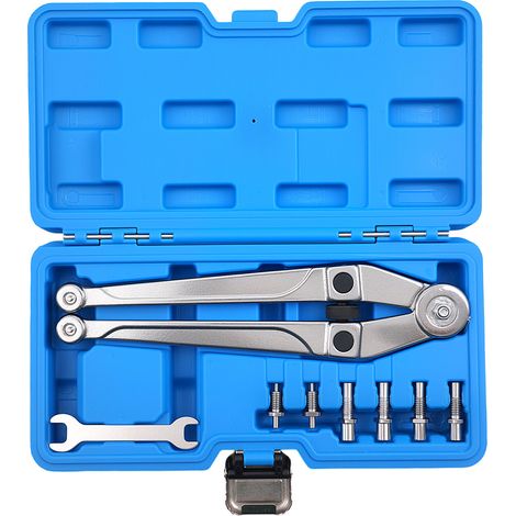Adjustable Pin Wrench Spanner - Top Holes Gland Nut Wheel Pulley Removal Tool (1/5)