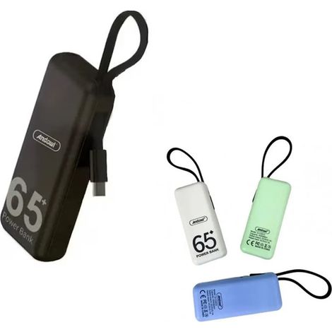 Andowl - Power Bank Portatile Mini Batteria Esterna 6500mah Ricarica Rapida Cavo Type-c Q-cd633 - (1/5)