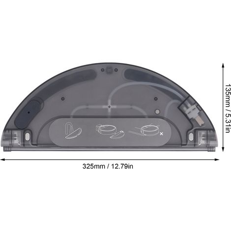 Ortviai Réservoir d’eau électrique en ABS pour robot aspirateur balayeuse Xiaomi Mijia 1T (1/4)