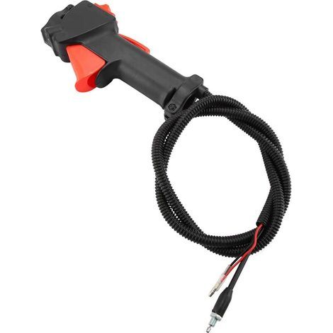 Gatillo de acelerador por cable con mango de 26 mm, interruptor utilizado para cortacéspedes, accesorios para desbrozadoras con cable. (1/5)